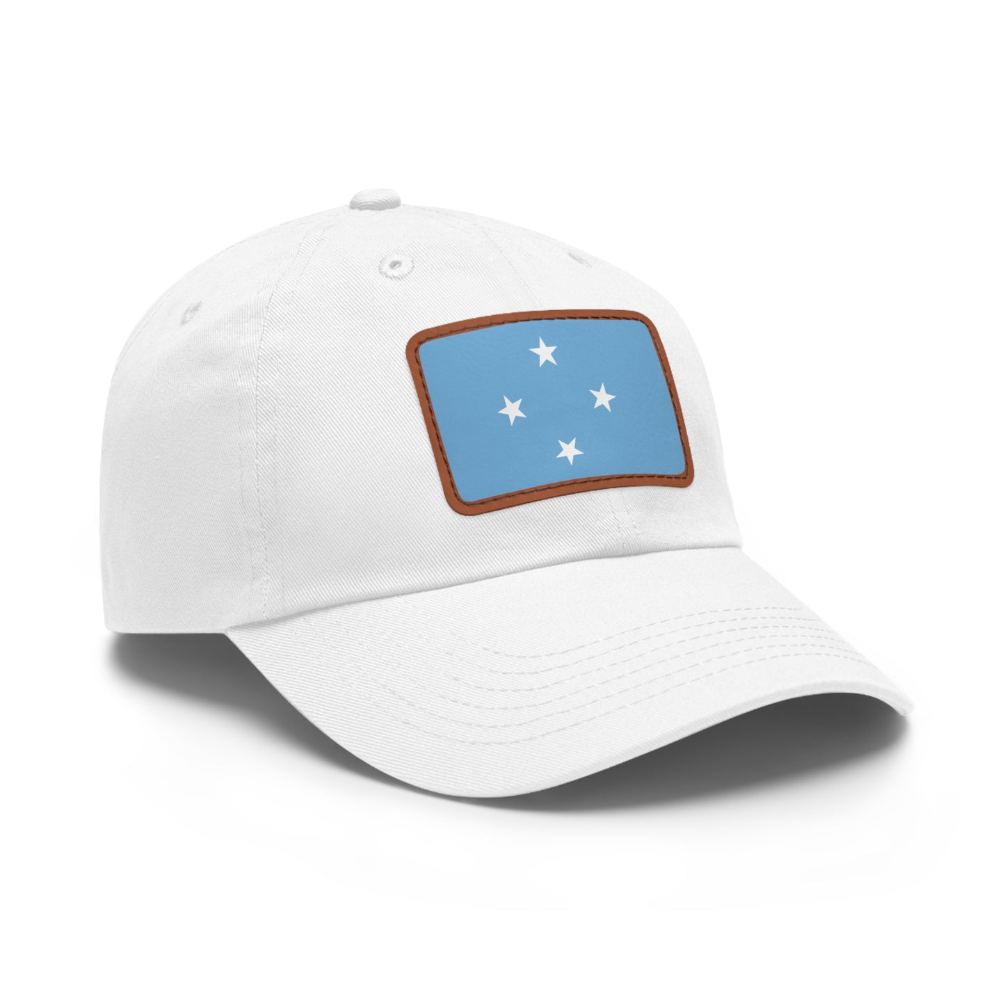 Federated States of Micronesia Leather Patch Hat
