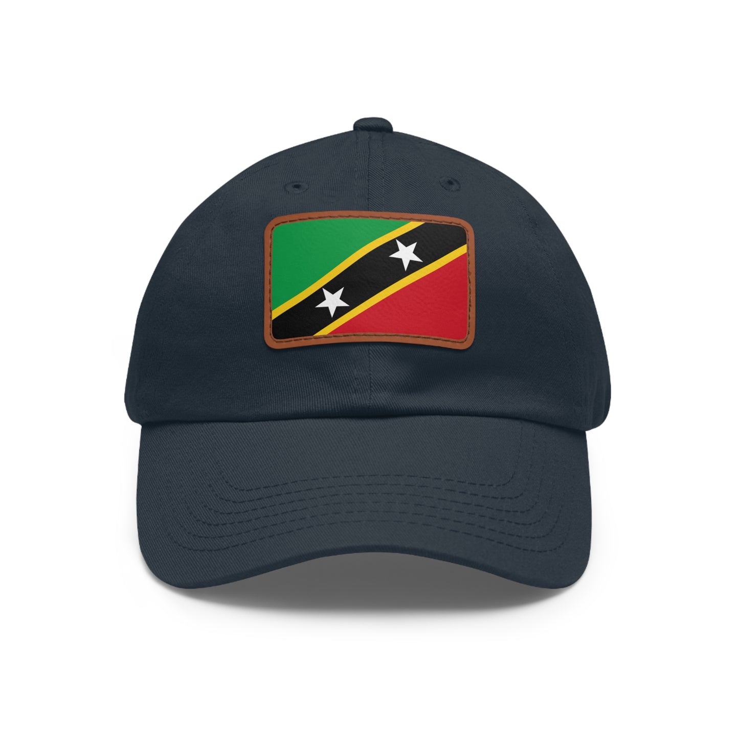 Saint Kitts and Nevis Leather Patch Hat