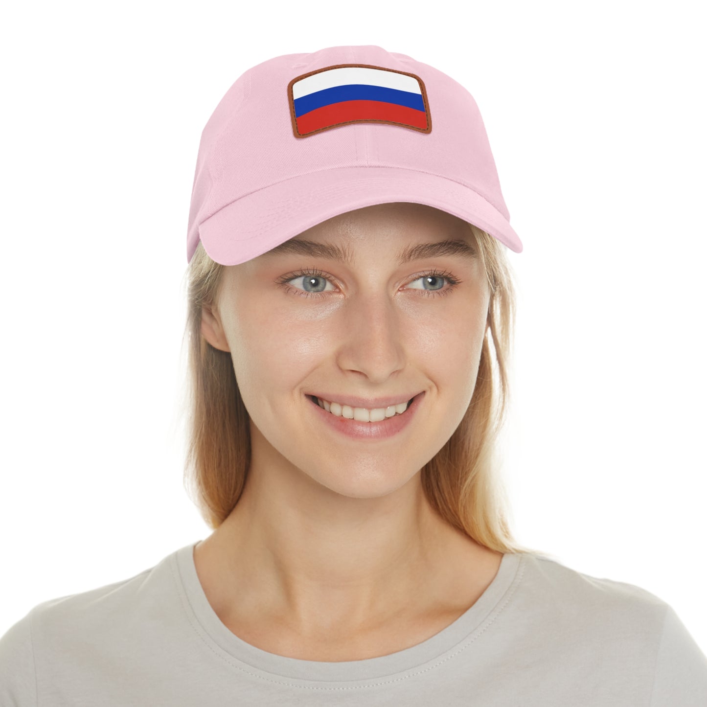 Russia Leather Patch Hat