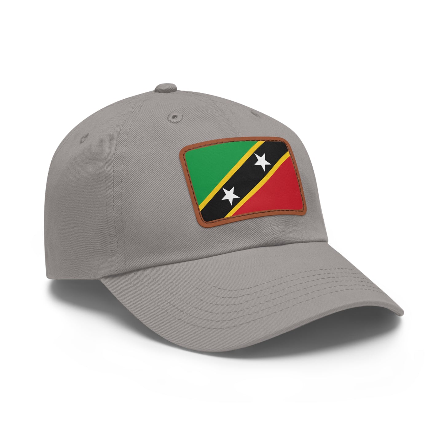Saint Kitts and Nevis Leather Patch Hat