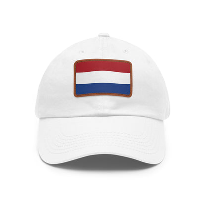 Netherlands Leather Patch Hat