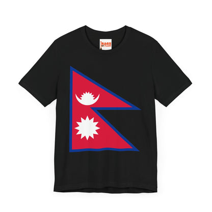 Nepal Flag on T-shirt