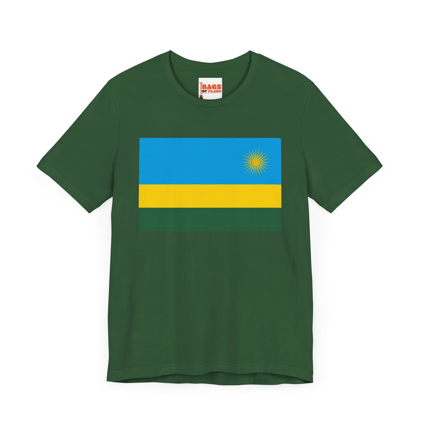 Rwanda Flag on T-shirt