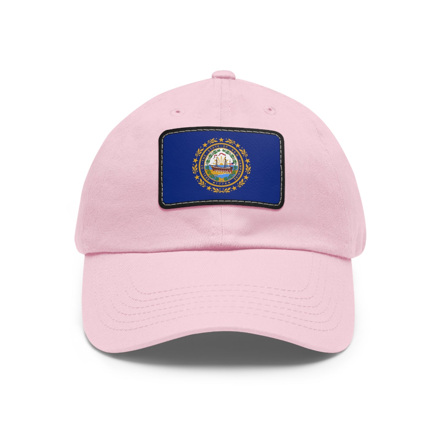New Hampshire Leather Patch Hat