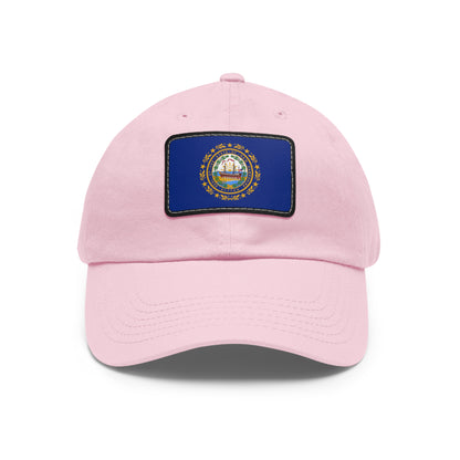 New Hampshire Leather Patch Hat