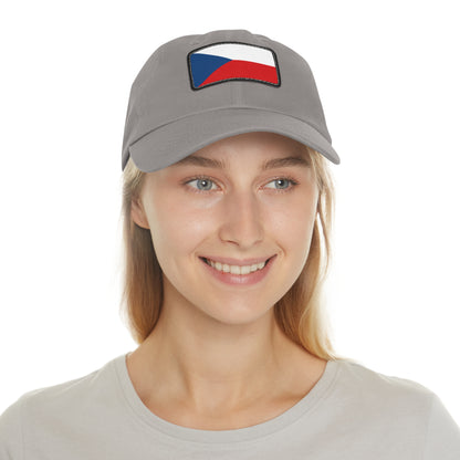 Czech Republic Leather Patch Hat