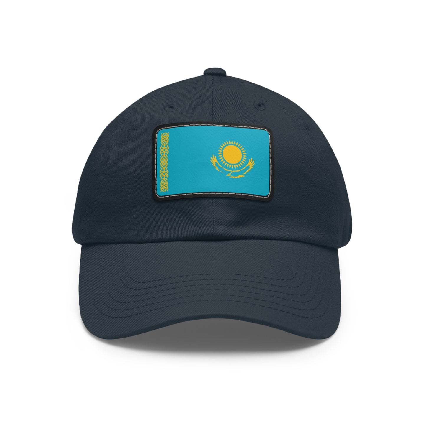 Kazakhstan Leather Patch Hat