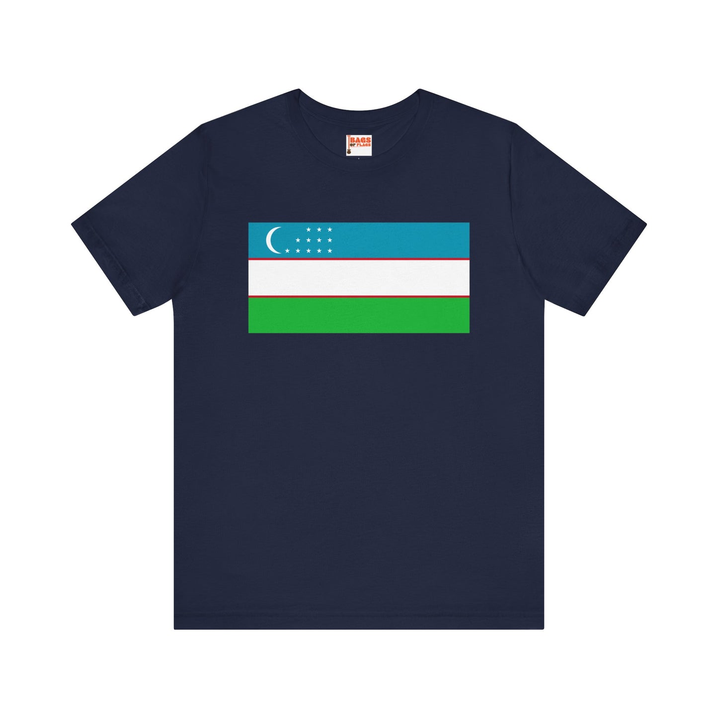 Uzbekistan Flag on T-shirt