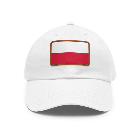 Poland Leather Patch Hat