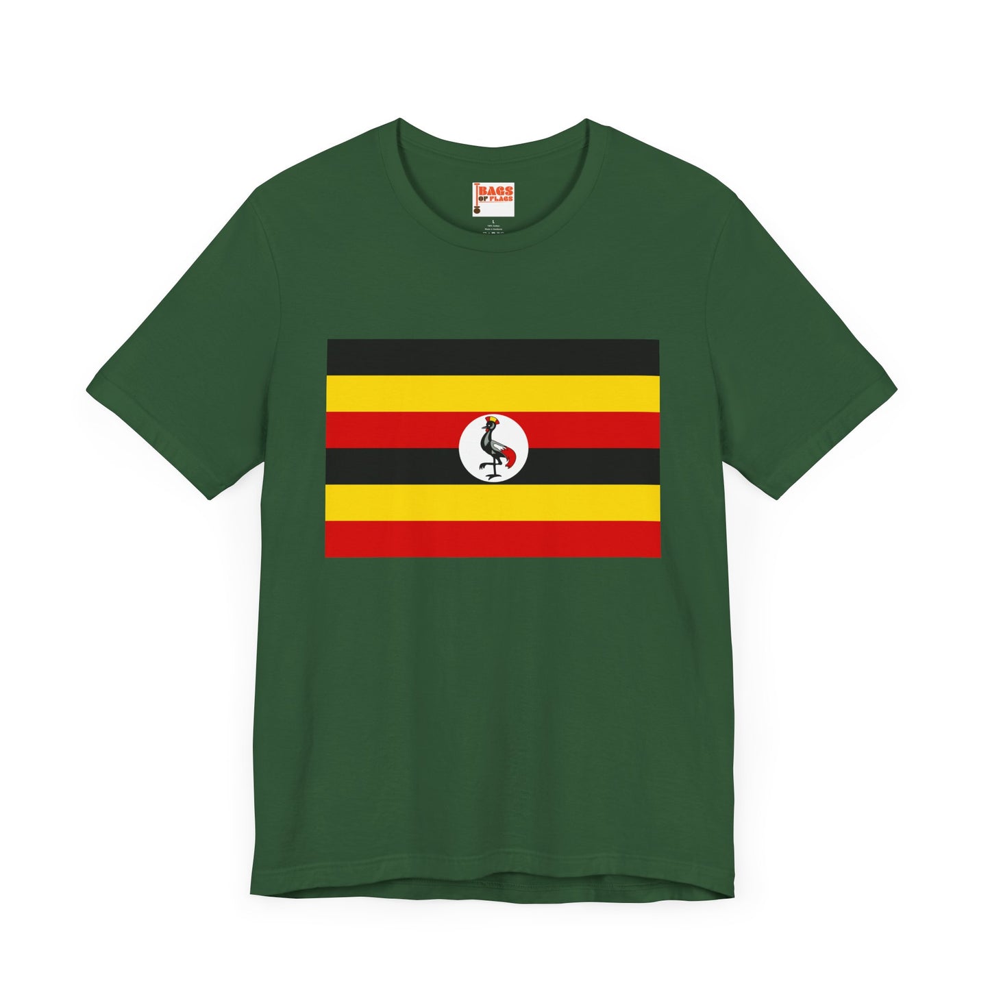 Uganda Flag on T-shirt