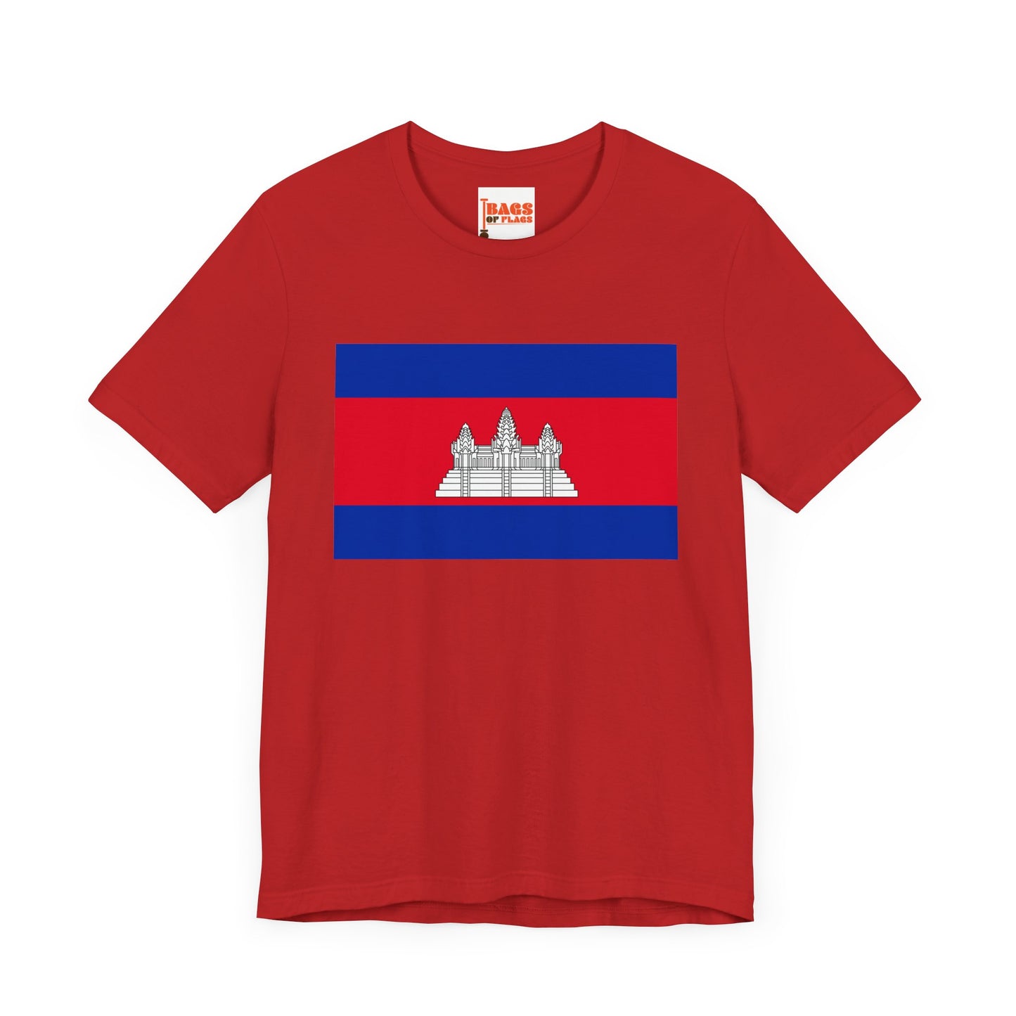 Cambodia Flag on T-shirt