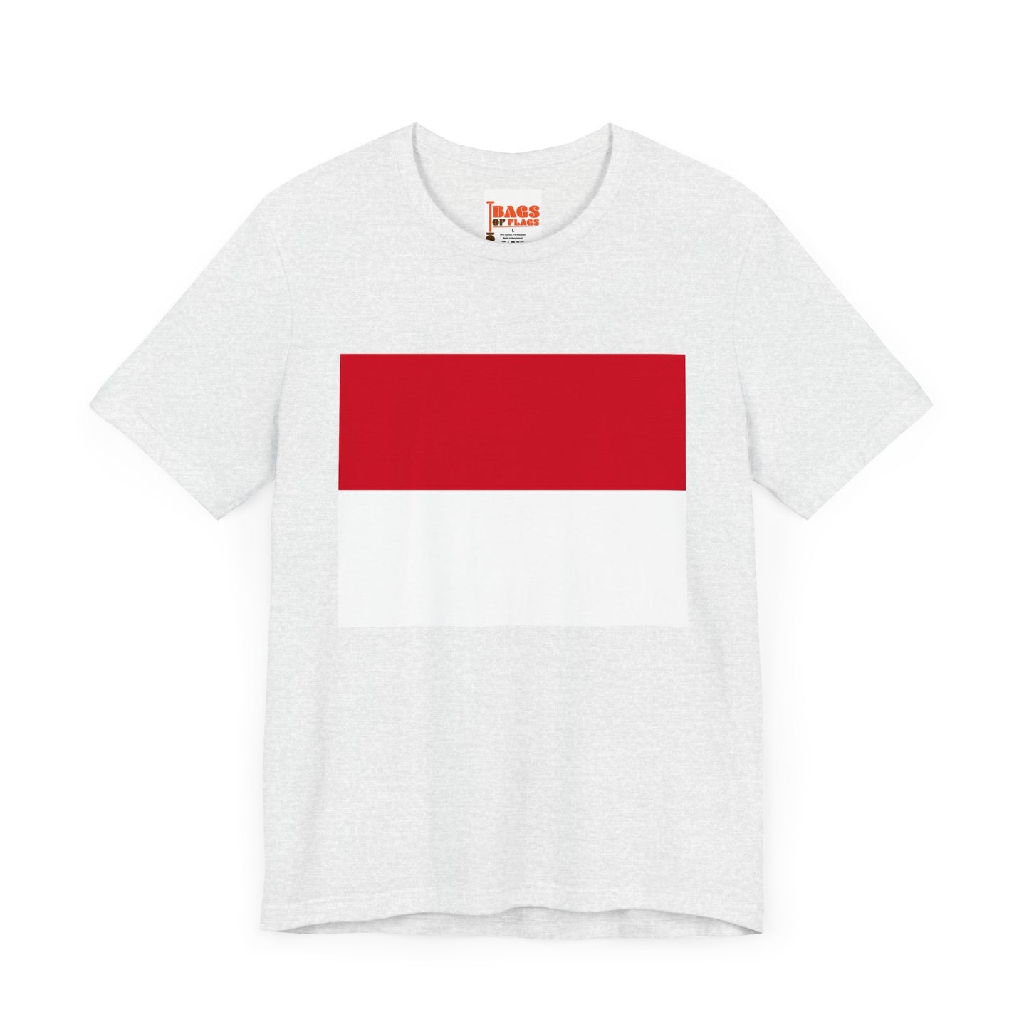 Monaco Flag on T-shirt