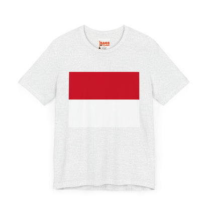 Monaco Flag on T-shirt