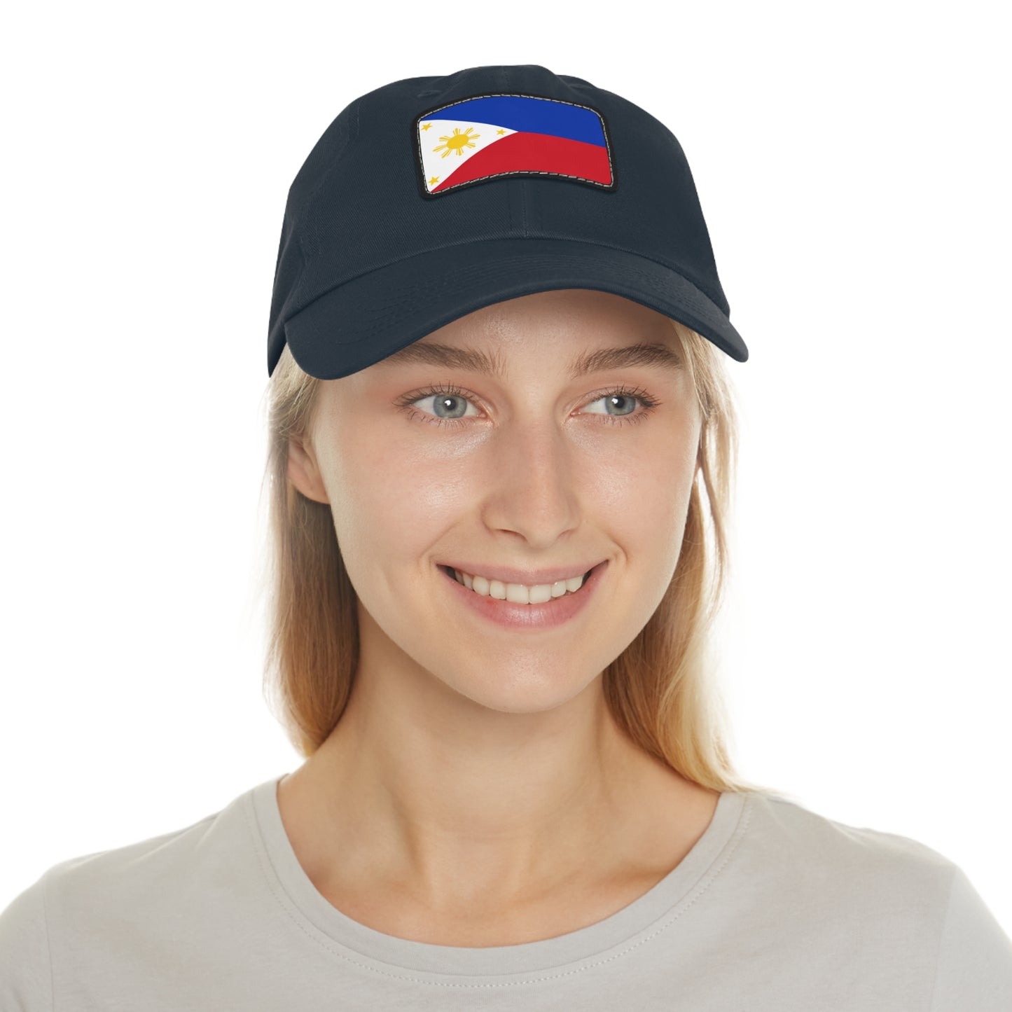 Philippines Leather Patch Hat