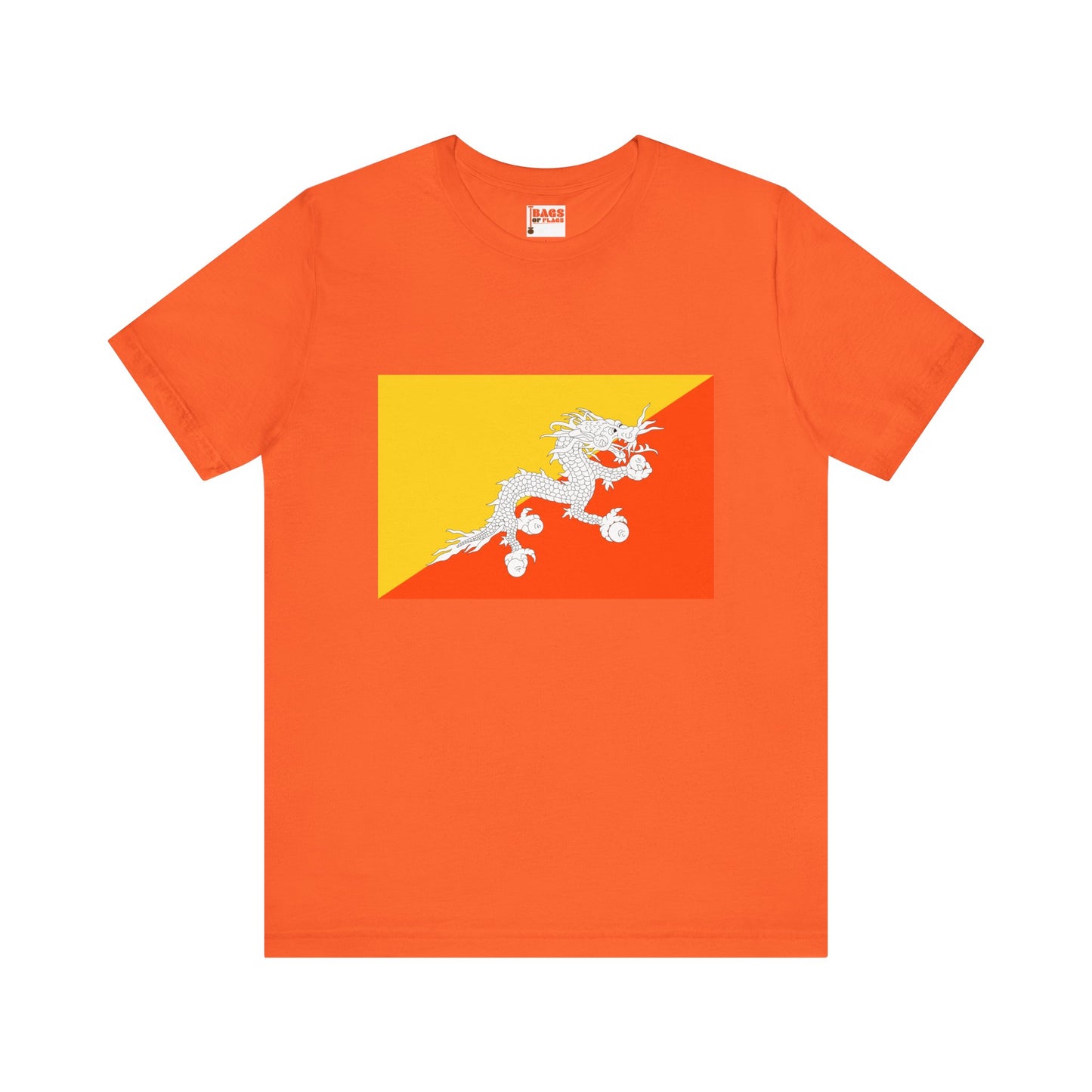Bhutan Flag on T-shirt