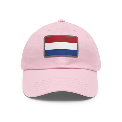 Netherlands Leather Patch Hat