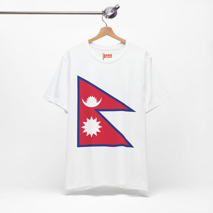 Nepal Flag on T-shirt