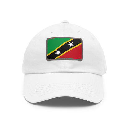 Saint Kitts and Nevis Leather Patch Hat