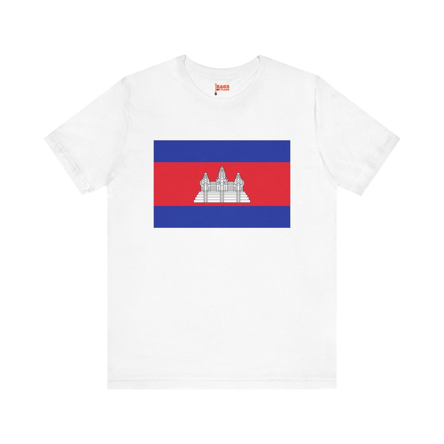Cambodia Flag on T-shirt