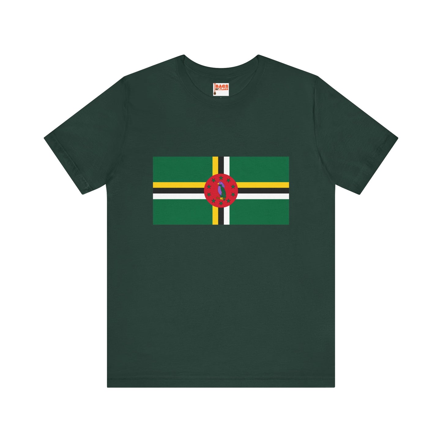 Dominica Flag on T-shirt