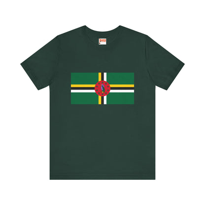 Dominica Flag on T-shirt
