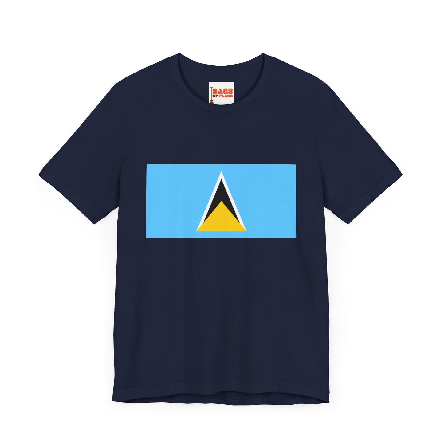 Saint Lucia Flag on T-shirt