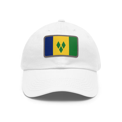 Saint Vincent and the Grenadines Leather Patch Hat