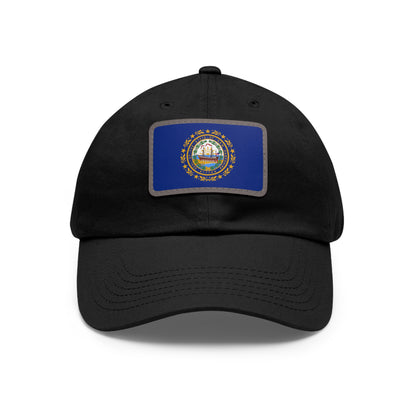 New Hampshire Leather Patch Hat