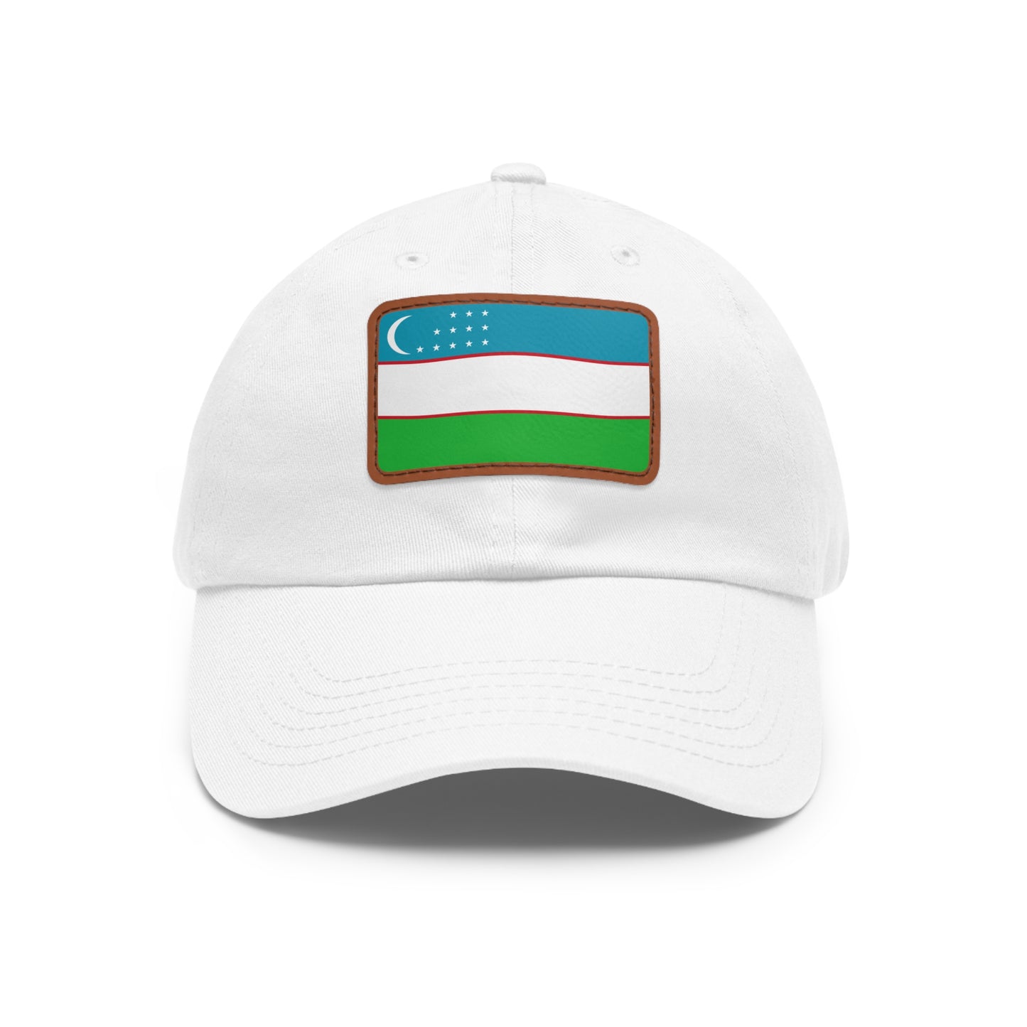 Uzbekistan Leather Patch Hat