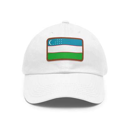 Uzbekistan Leather Patch Hat