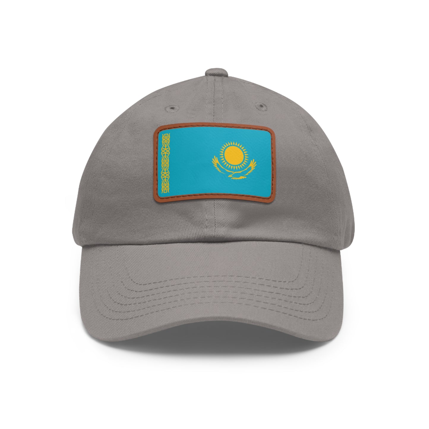 Kazakhstan Leather Patch Hat