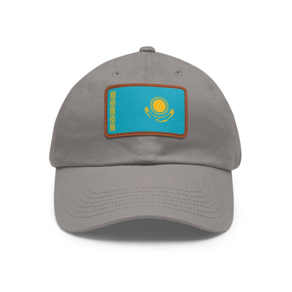 Kazakhstan Leather Patch Hat