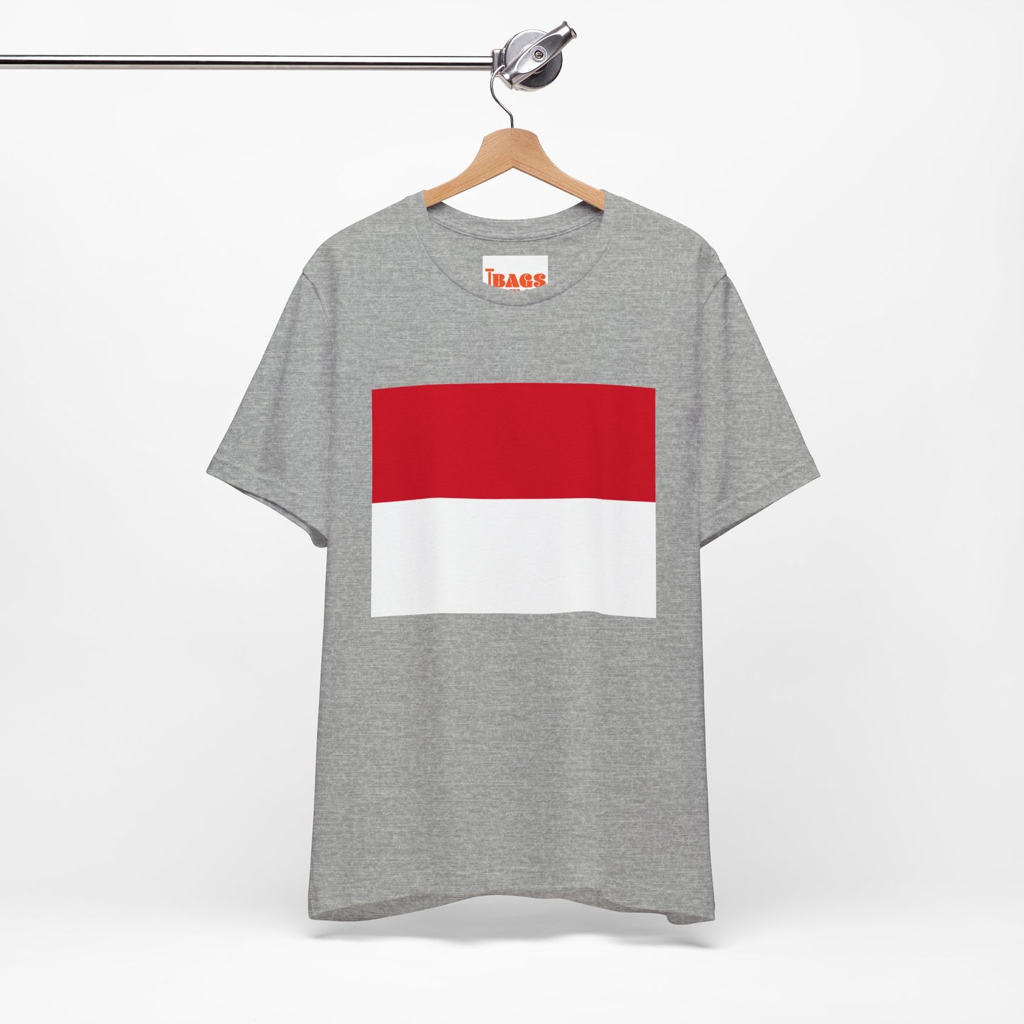 Monaco Flag on T-shirt