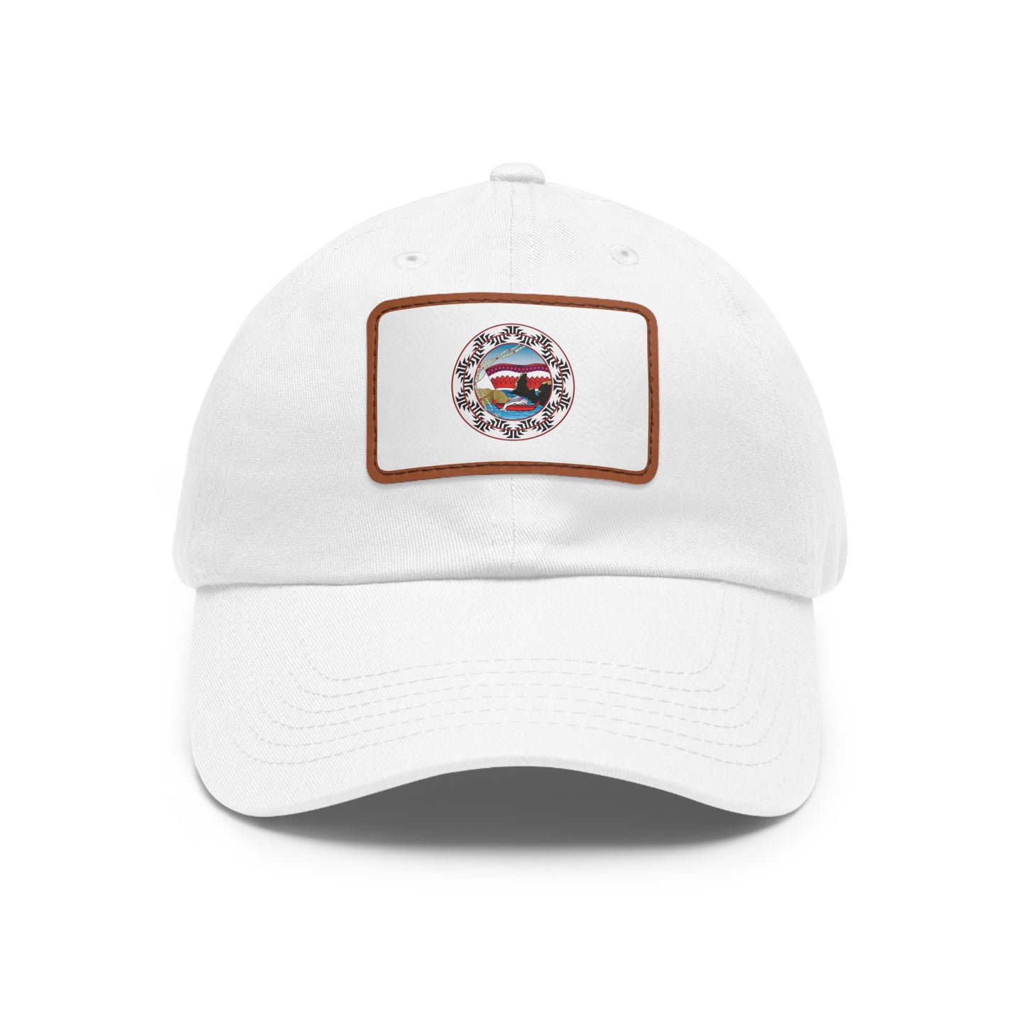 Yurok Leather Patch Hat