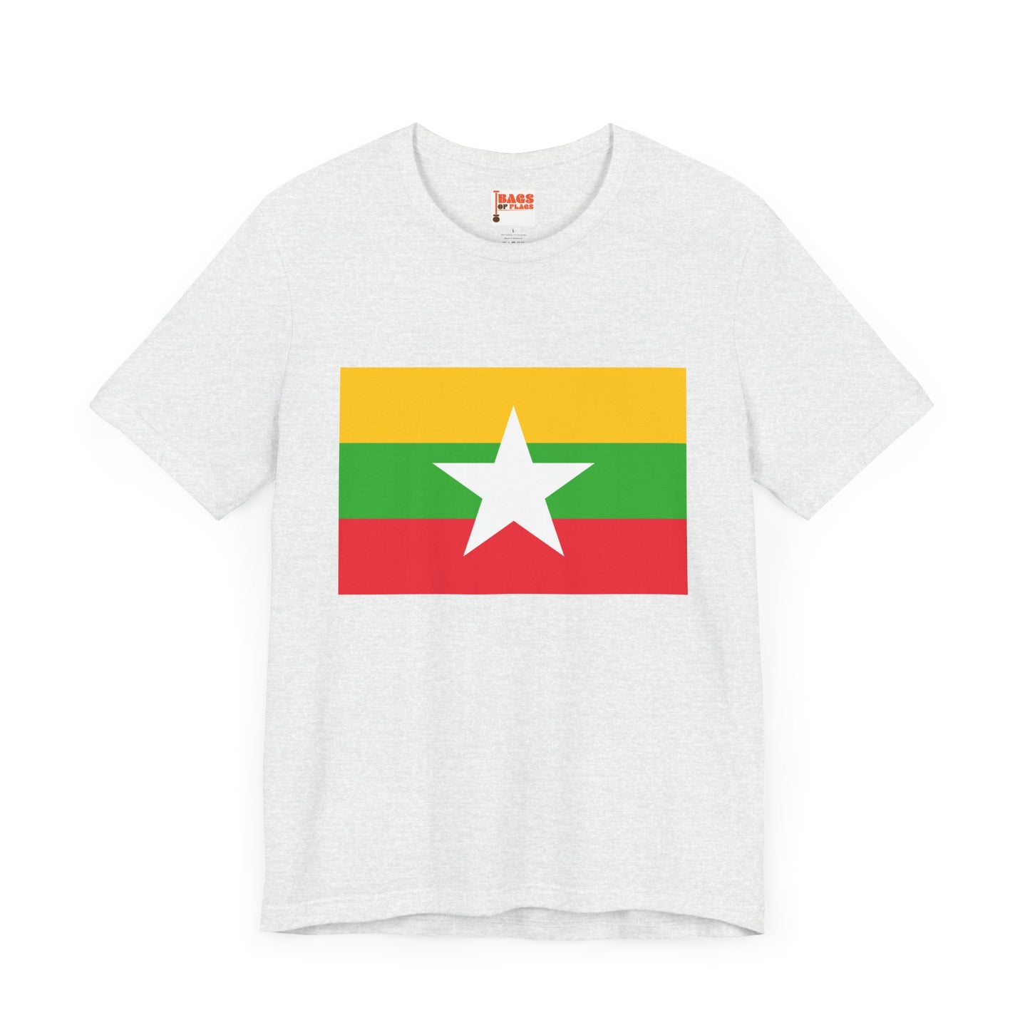 Myanmar Flag on T-shirt