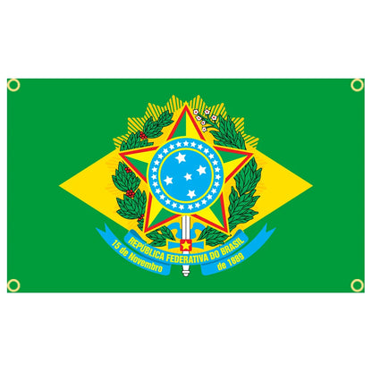 Brazil National Flag – High-Quality Polyester