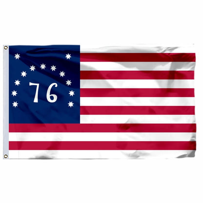 Historic U.S. Flags Including 13-Star Hopkinson Flag