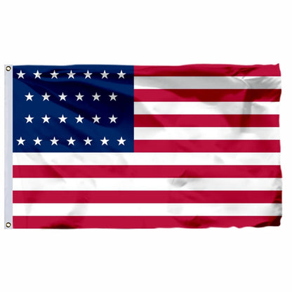 Historic U.S. Flags Including 13-Star Hopkinson Flag