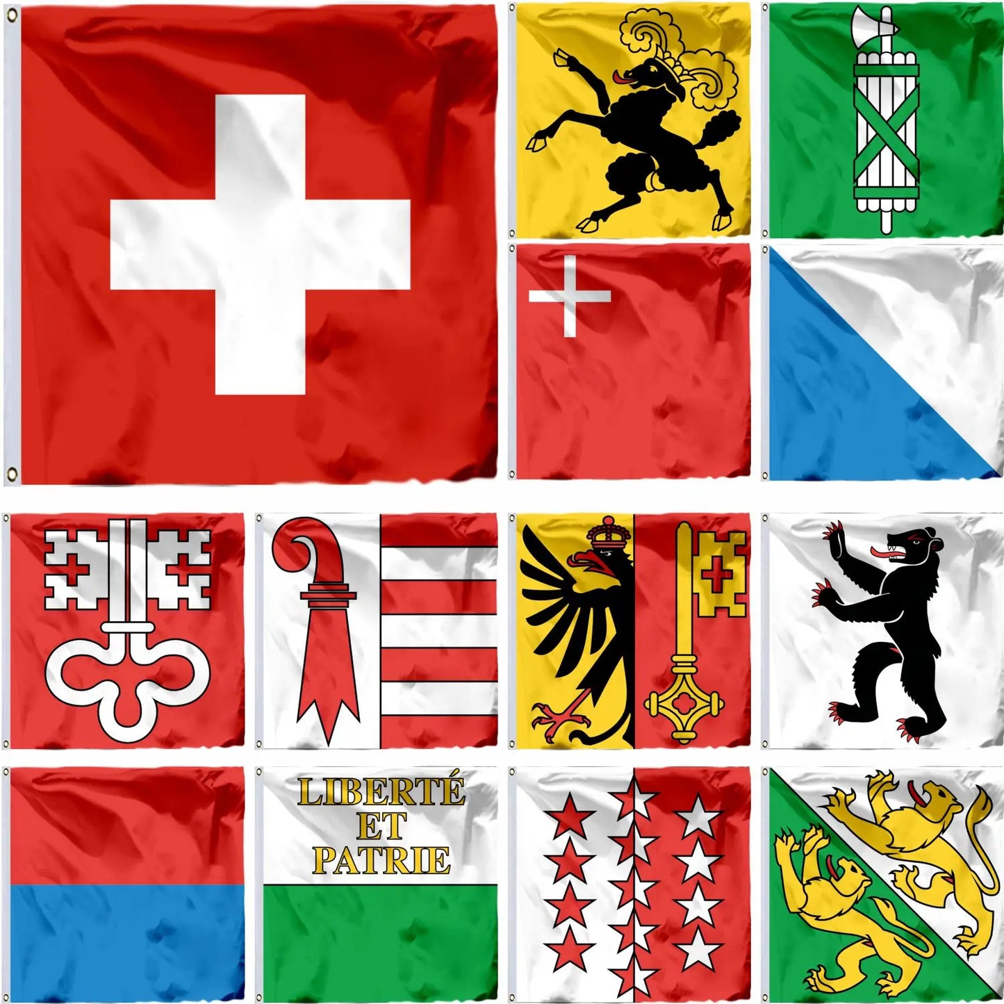 Swiss Regional Flags