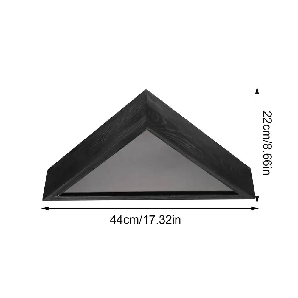 Wooden Triangle Flag Display Case