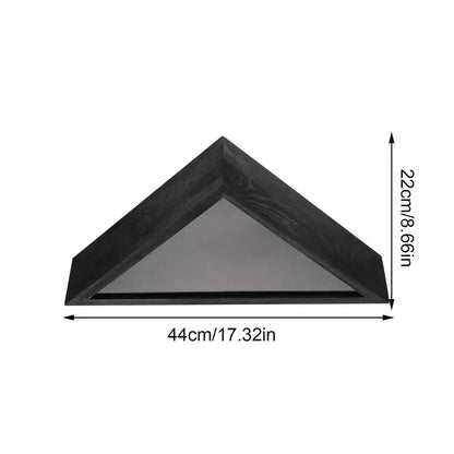 Wooden Triangle Flag Display Case