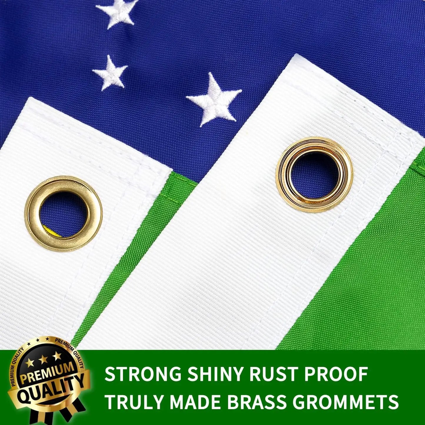 Embroidered Brazil Flag – Premium Nylon Outdoor