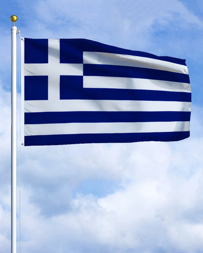 Greece Flag with or without Coat of Arms