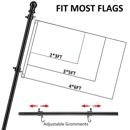 1.8m Telescopic Flag Pole