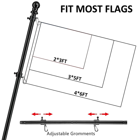 1.8m Telescopic Flag Pole