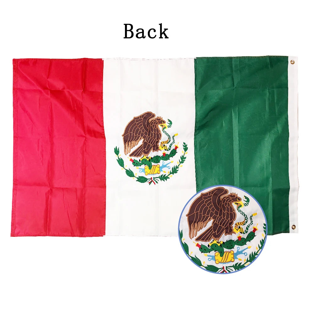 Mexico Flag - Embroidered