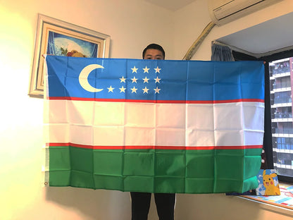 Uzbekistan Flag