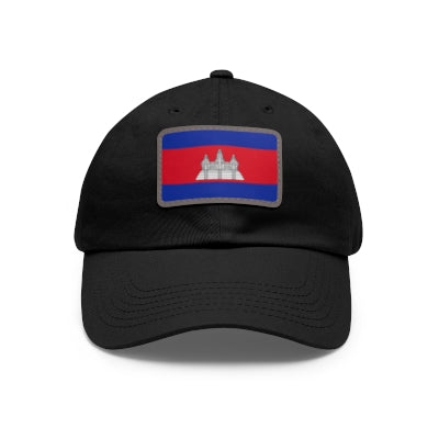 Cambodia Leather Patch Hat