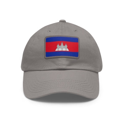 Cambodia Leather Patch Hat