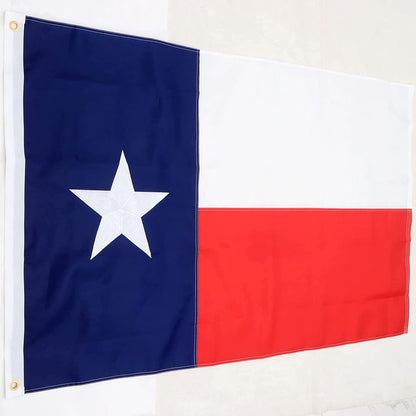 Texas Flag – Embroidered Star & Brass Grommets | Durable Oxford Nylon